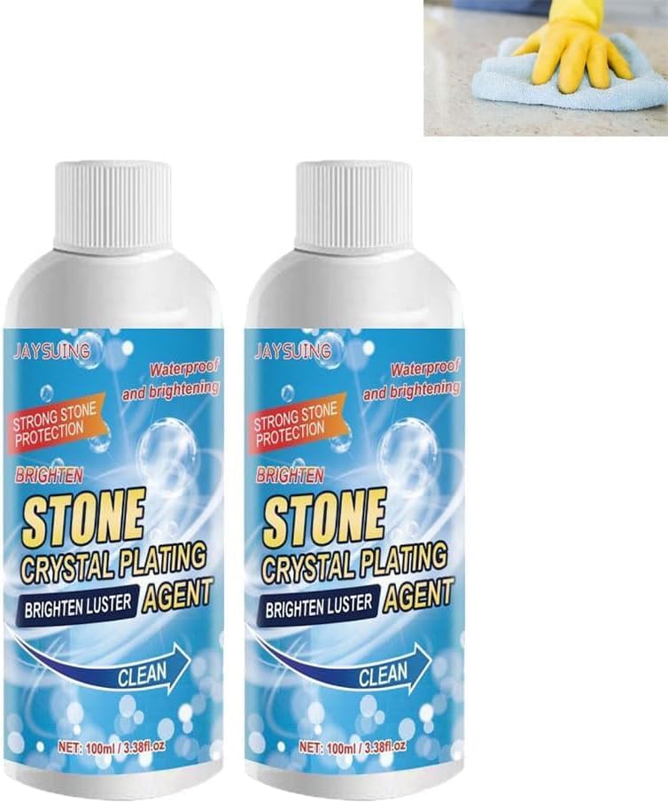 AryaSetu Enterprise tone Stain Remover Cleaner, Nano Stone Crystal Plating Agent, Marble Stone Cleaner Polished, Crystal Plating Agent for Kitchen, Patio, Backyard Marble Cleaner and Polish PACK OF2 (B0DHGYP1YB) Amazon Price History, Amazon Price Tracker