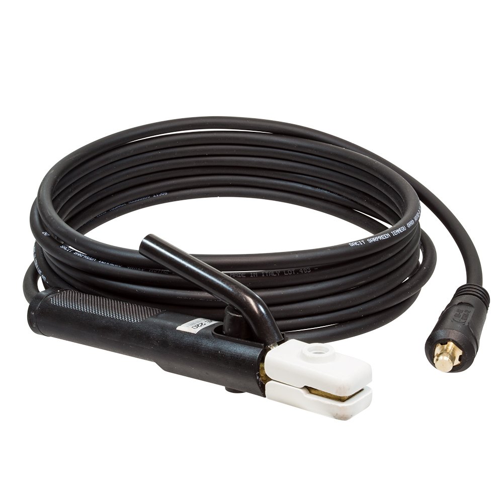 Schweißkabel 25 mm² inkl. Elektrodenhalter und Ø 13 mm Schweißkabelstecker, 5m lang (weitere Varianten verfügbar)