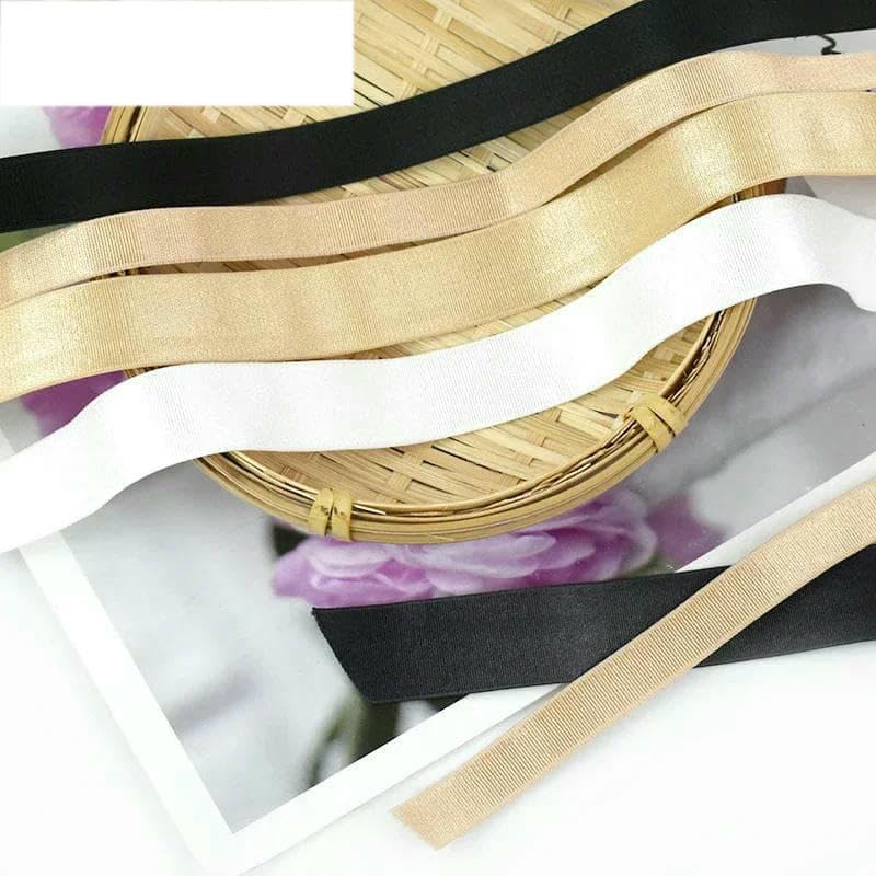 10/20/50 Meter 6–30 mm Nylon-Gummibänder für Unterwäsche, Schultergurt, BH-Gürtel, DIY-Kleidungsstück, Gummiband, Nähzubehör-Schwarz01-12 mm-50 Meter