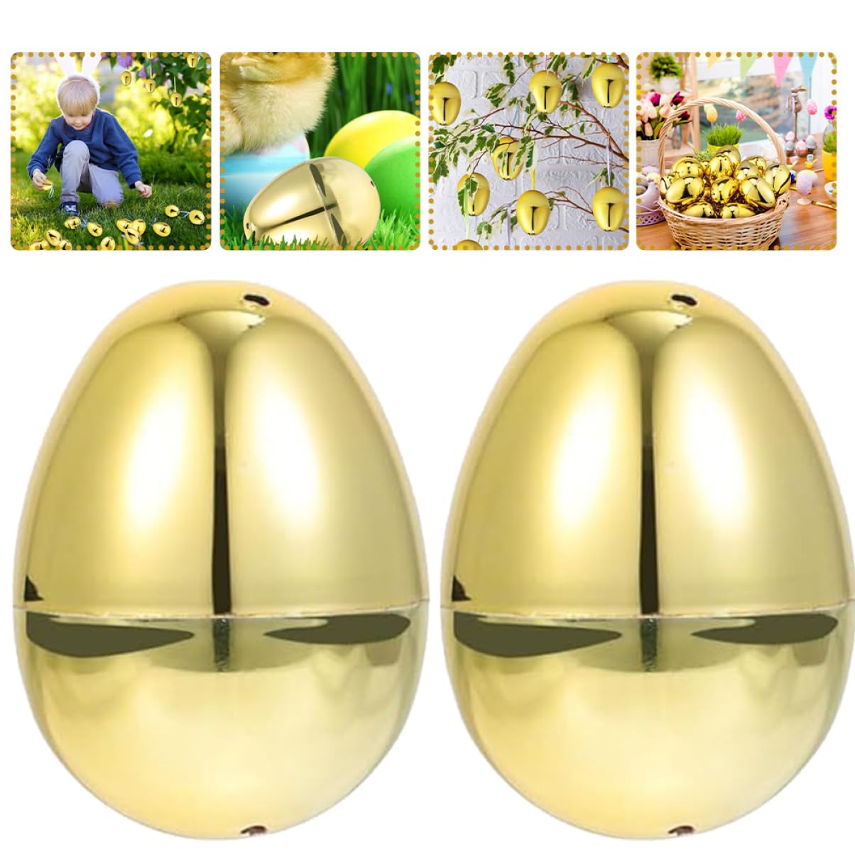 Ciieeo 3 Set di Decorazioni per Uova di Pasqua Uova di Plastica Riempibili Decorazioni Pasquali Apribili per Feste di Pasqua 20 Pezzi*3