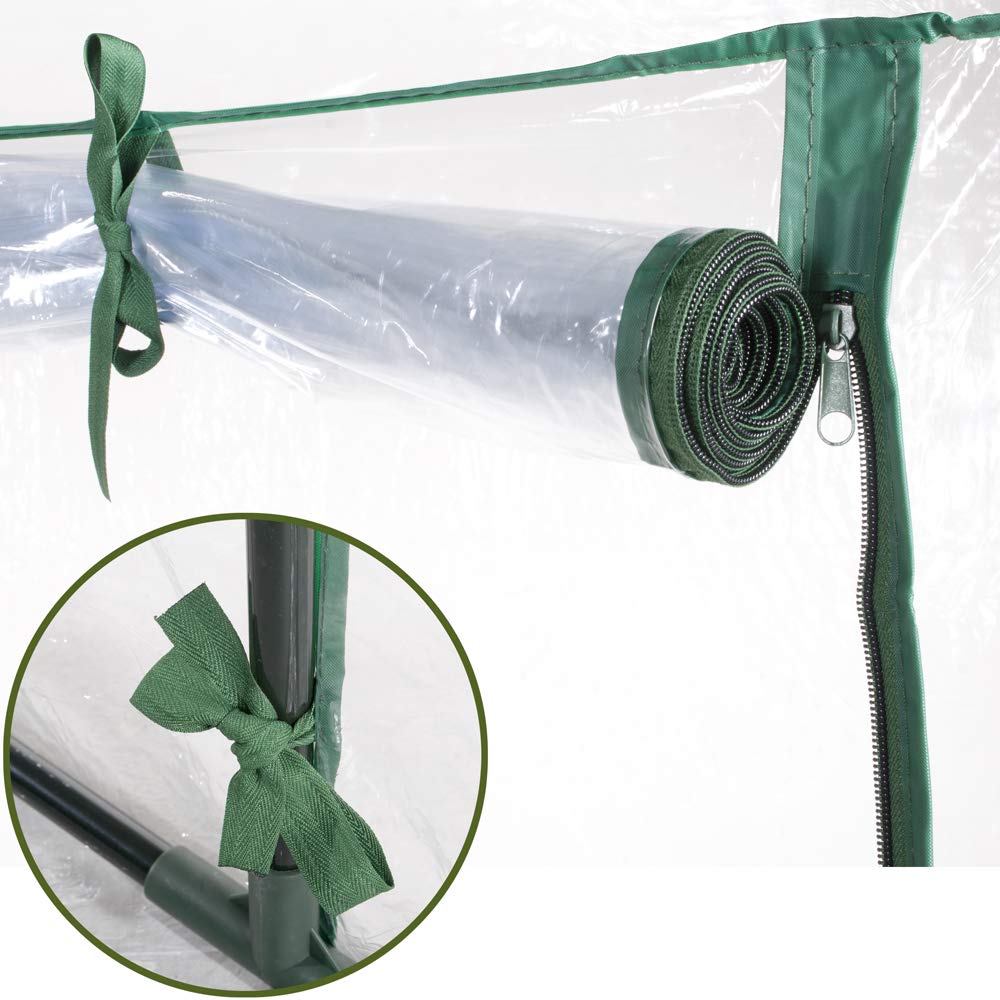 VERDELOOK Telo di ricambio in PVC trasparente per serra a 4 ripiani con codice 647/4,91x49x162 cm