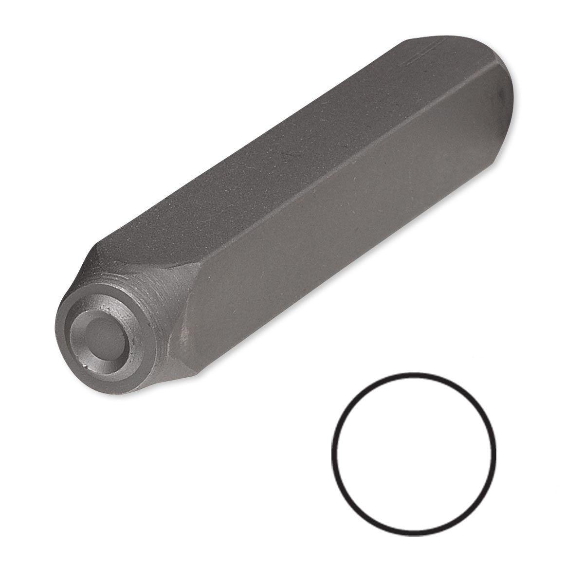 Stalowe narzędzie do stemplowania stempla do ozdabiania metalu, tworzywa sztucznego, pustej biżuterii, gliny + (koło 6 mm)
