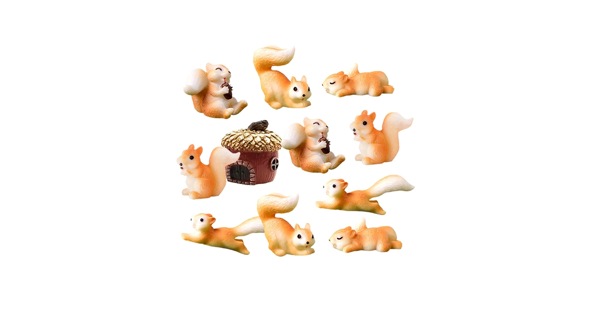 ビエナブロンズ　リスのフィギュア　ミニチュア Amazon.co.jp: MAOMIA かわいいリスのフィギュア 11個 動物