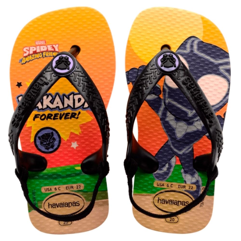 Havaianas Baby Marvel Unisex baby FlipFlop Pop Yellow 6.5 UK Child