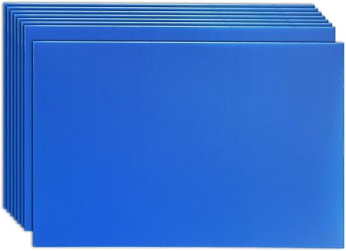 Miniatura 1 de Paquete de 8 carteles de plástico corrugado de 24 x 36 pulgadas para exteriores, casa abierta, cumpleaños, césped, tablero de póster de espuma con