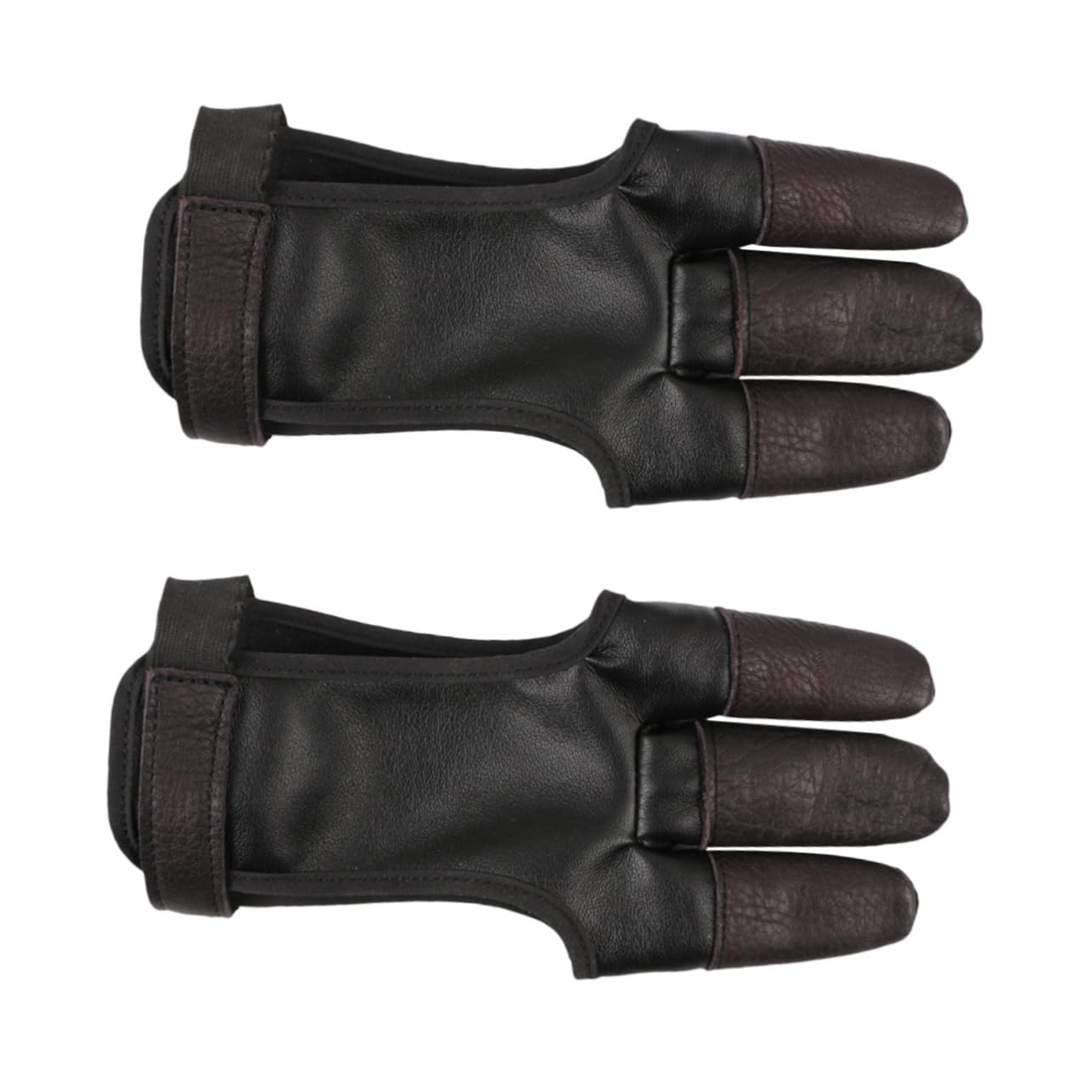 BESPORTBLE Pcs Professional Glove Wear-Resistant Finger Guard Pu Velour Handed Design for Recurve Portable