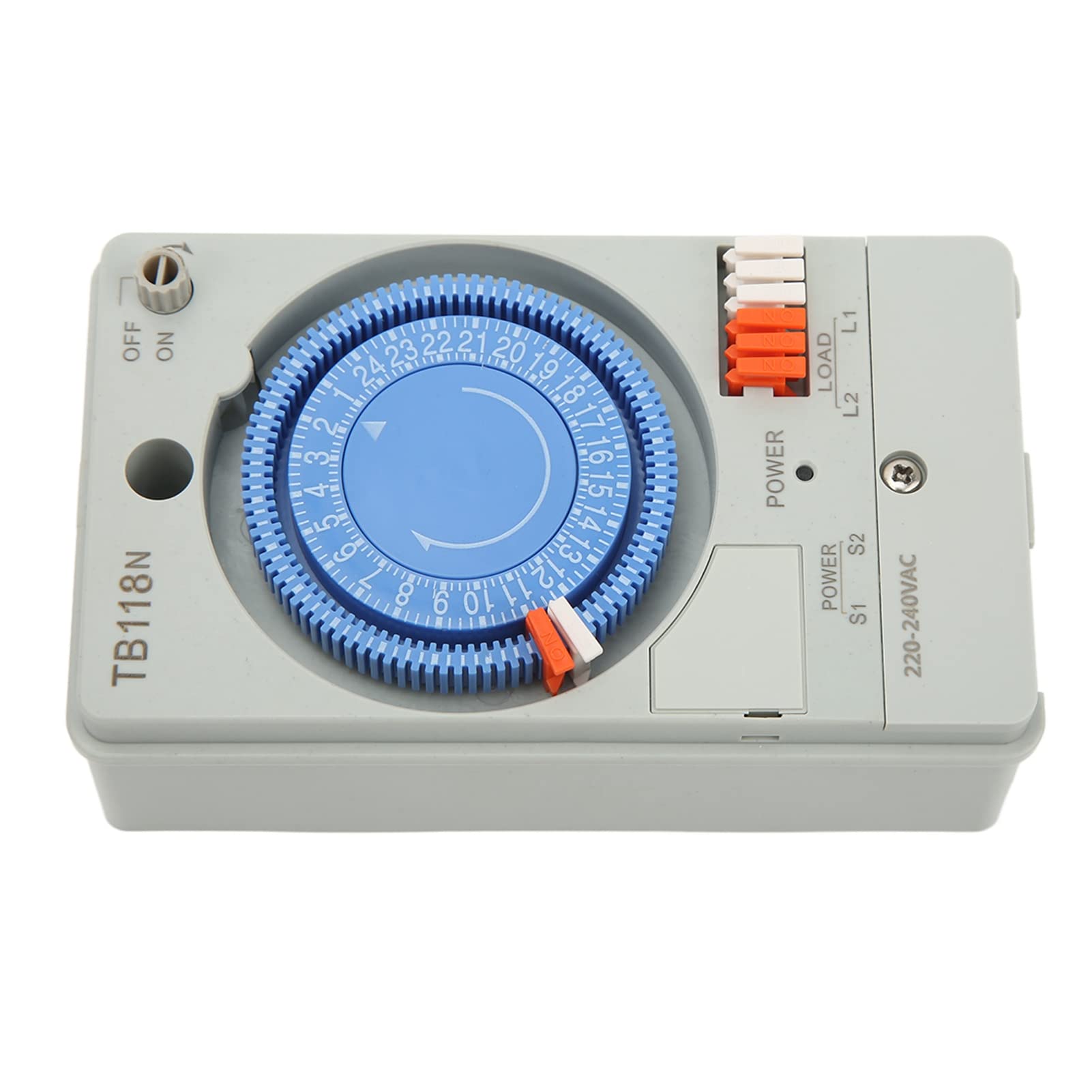 FLEXMAN Interruptor Temporizador Mecánico, Interruptor de Tiempo Programable Antiinterferencias, Interruptor de Temporizador de Control Automático para Luces de Neón, Calentadores