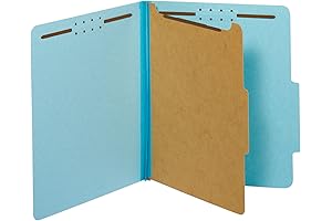 Pendaflex Classification Folders with 1 Divider for Organized Document Storage in Letter Size