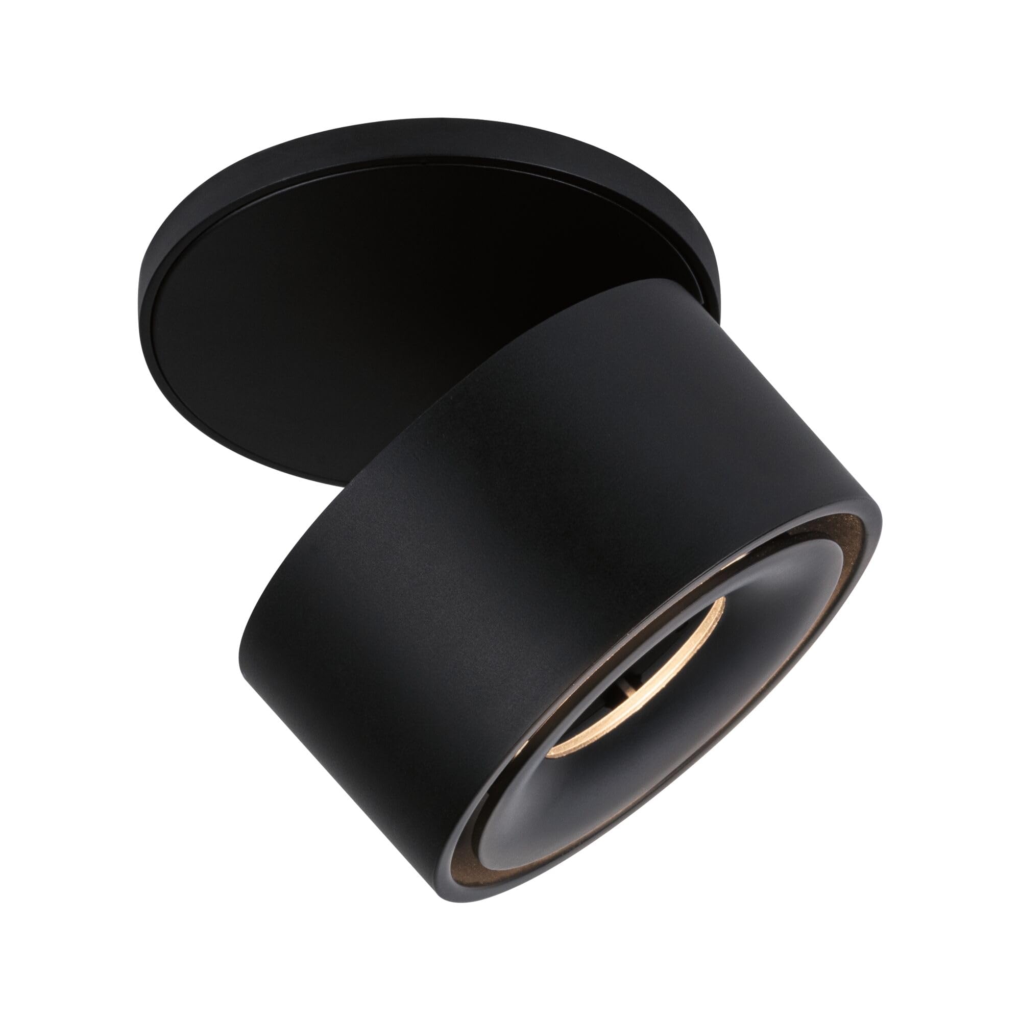 Paulmann 93370 Spot encastré LED Spircle 78 mm avec 1 ampoule de 8,0 W blanc chaud noir mat aluminium Système d'éclairage 3000 K