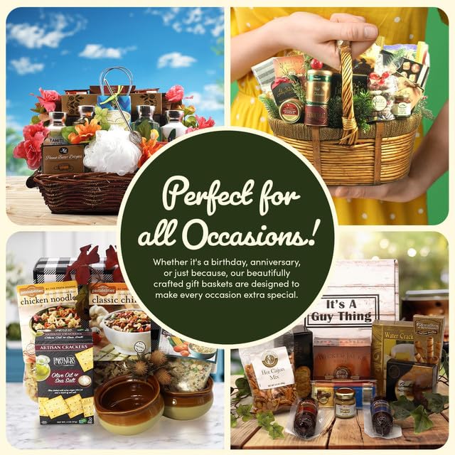 Miniatura 5 de Gift Basket Village Home For The Holidays Cesta de regalo de Navidad (grande)