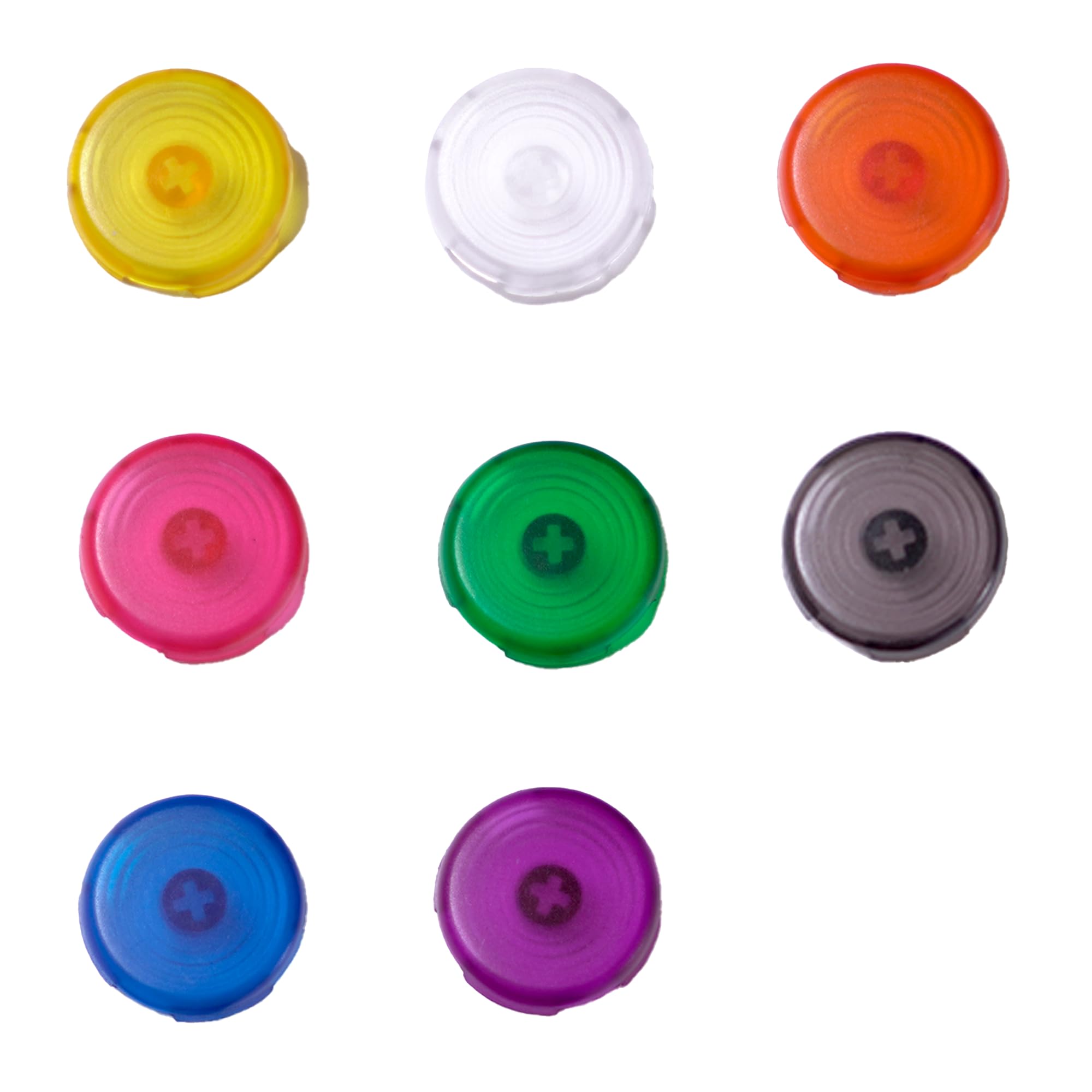 Amazon.co.jp: 【8色セット】ボタンキャップ 24mm レバーレス アケコン