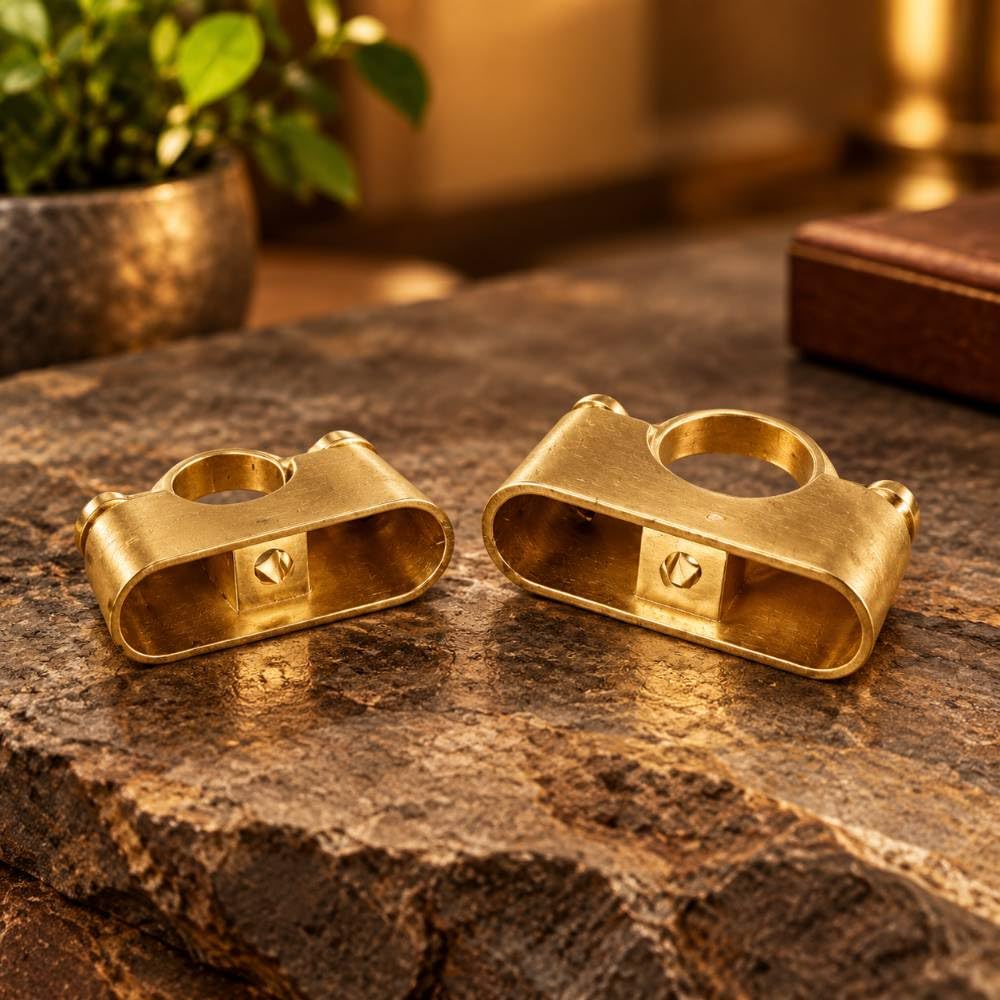 Supporto per Tubi 28mm Ottone, Installazione Esterna e Cantina