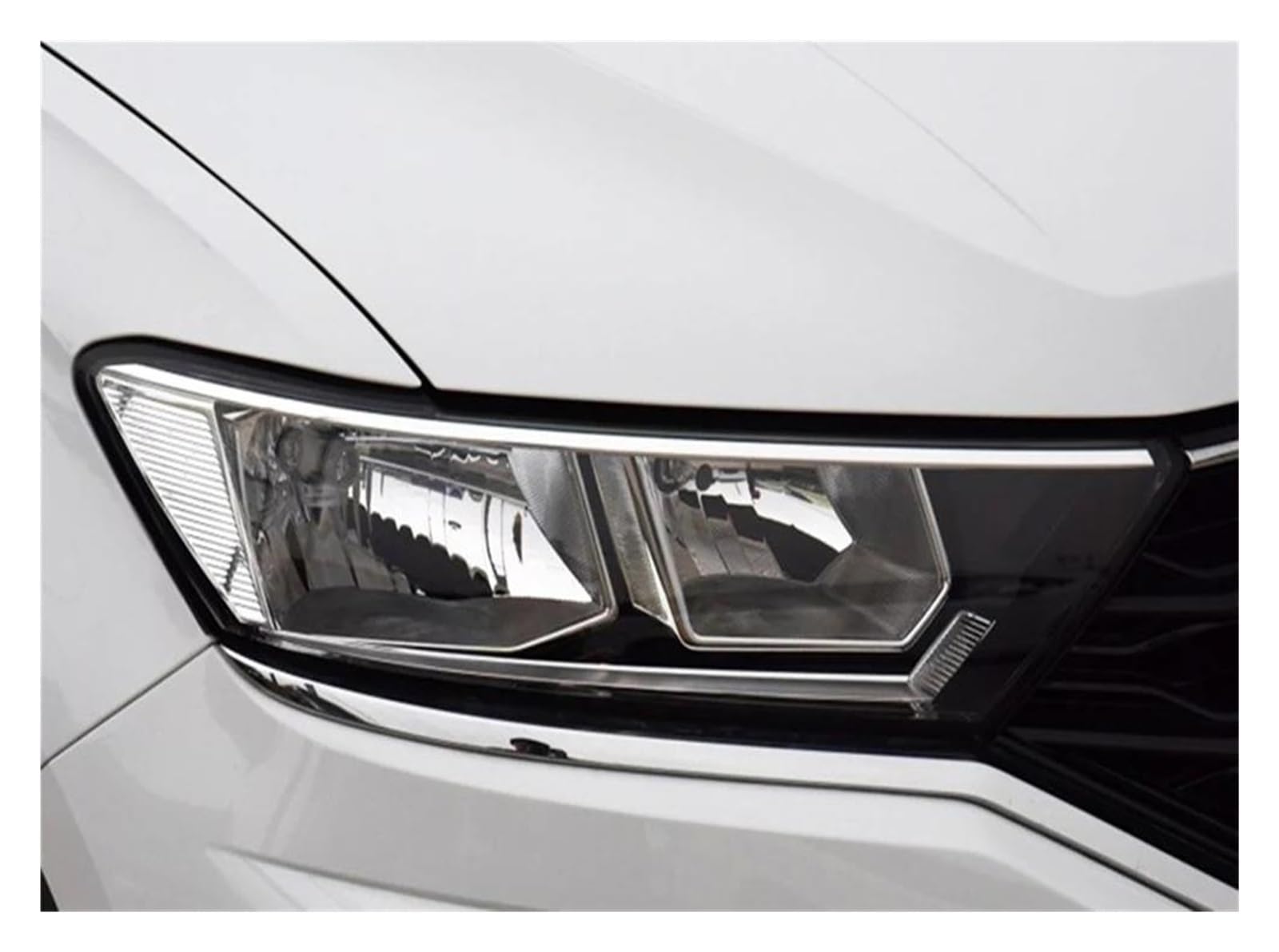 Generico Lente Per Fari Per VW Per T-Roc 2018 2019 2020 2021 Copertura faro Auto Faro Lente Ricambio Paralume Anteriore In Vetro Borsette Alloggiamenti Fari(Right side)