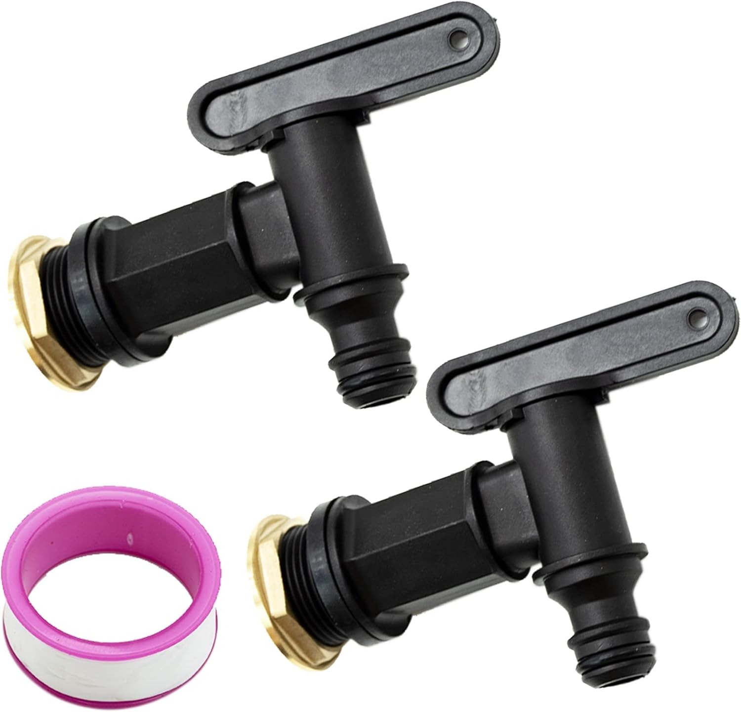 SZCXDKJ 2PCS Water Butt Tap Hosepipe Rain Barrel/ ¾ BSP Thread