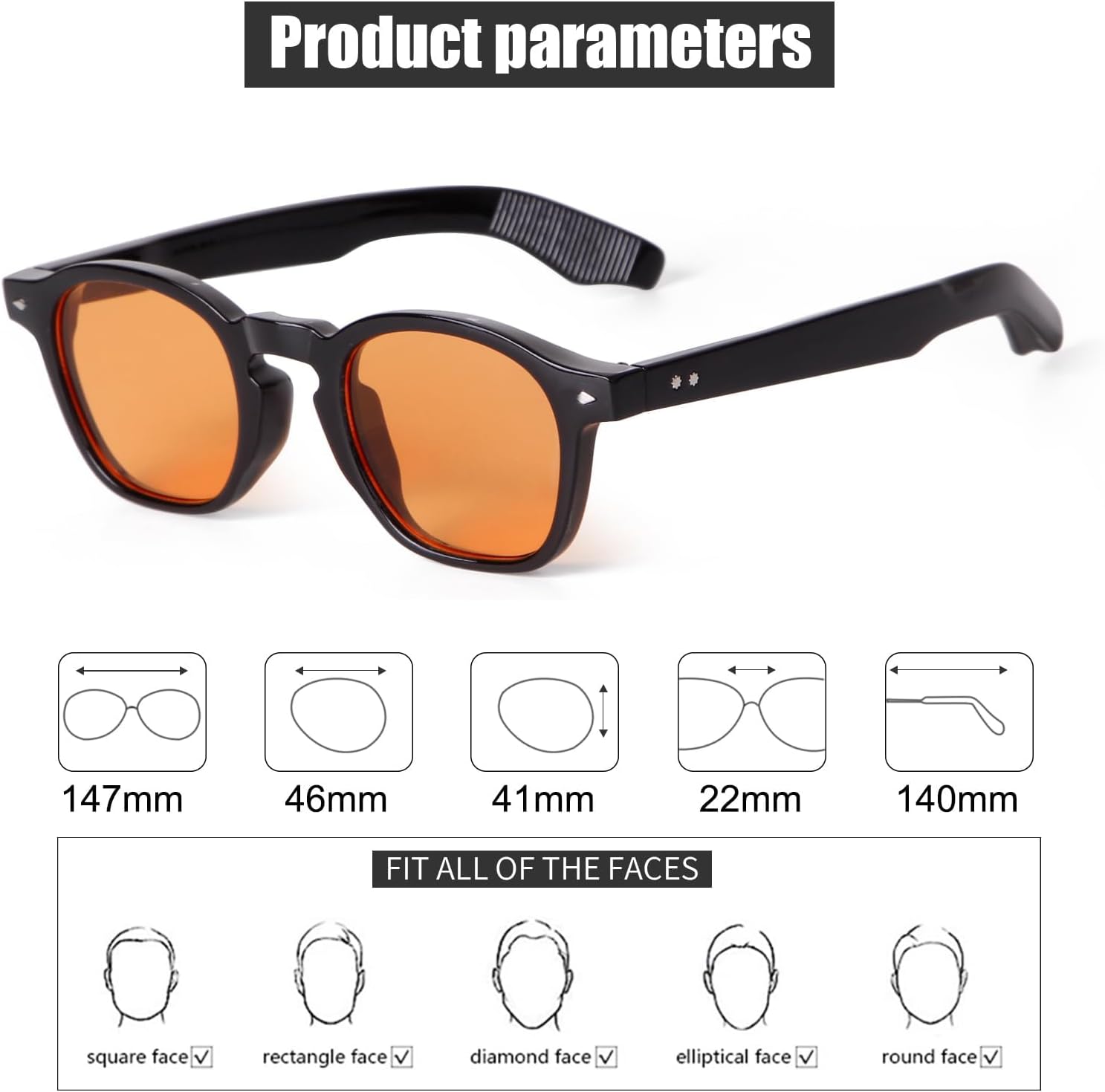 SORVINO Retro Round Sunglasses for Men Women Vintage Unisex Stylish Small Circle Tinted Sun Glasses 46mm - Image 5