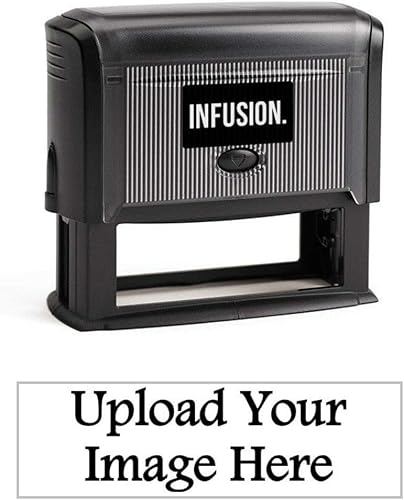 Infusion - Logotipo personalizado, tamaño grande, rectangular, con logotipo autoincrustado