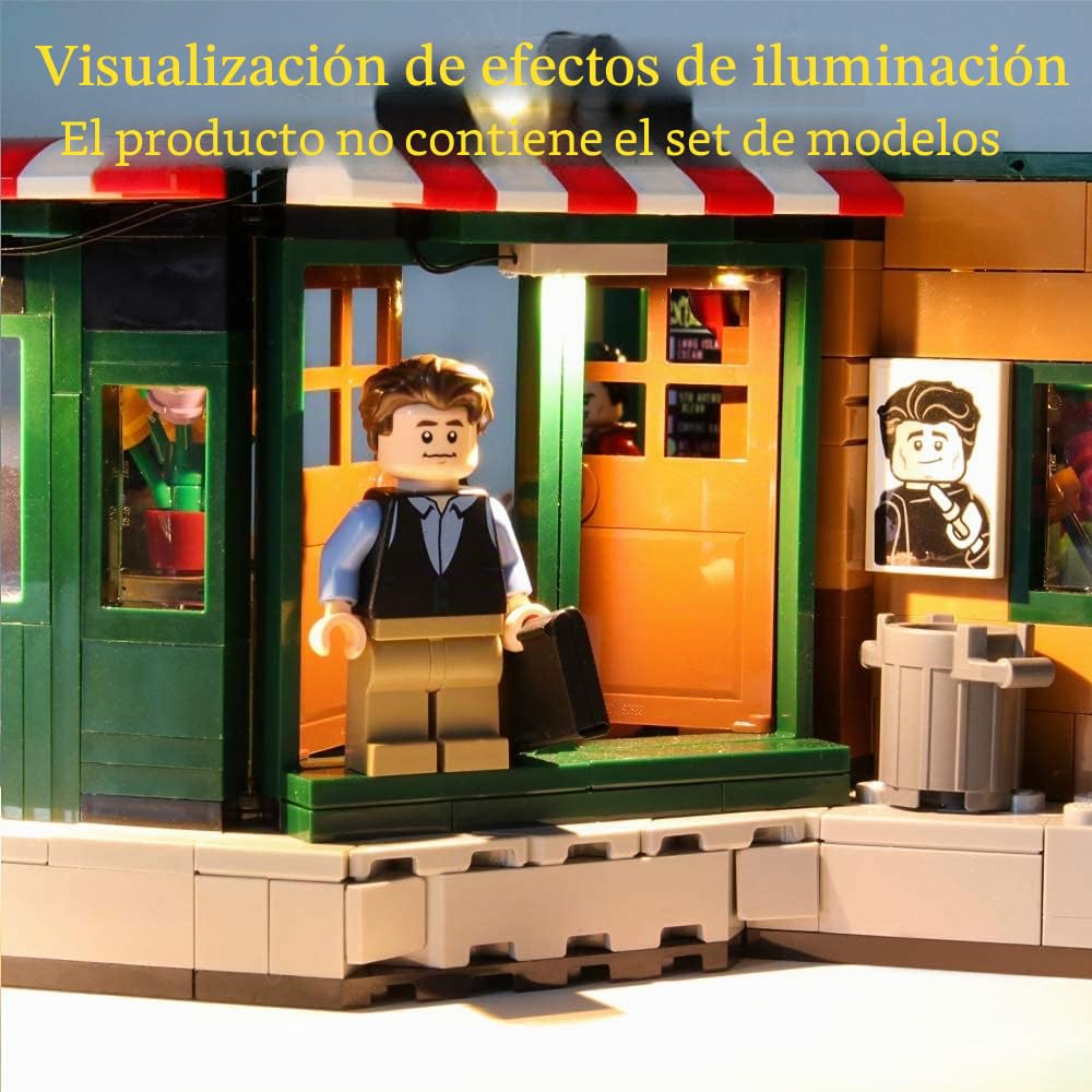 GEAMENT Kit de Luces LED por Friends Central Perk - Compatible con Lego Ideas 21319 (Juego Modelo no Incluido)
