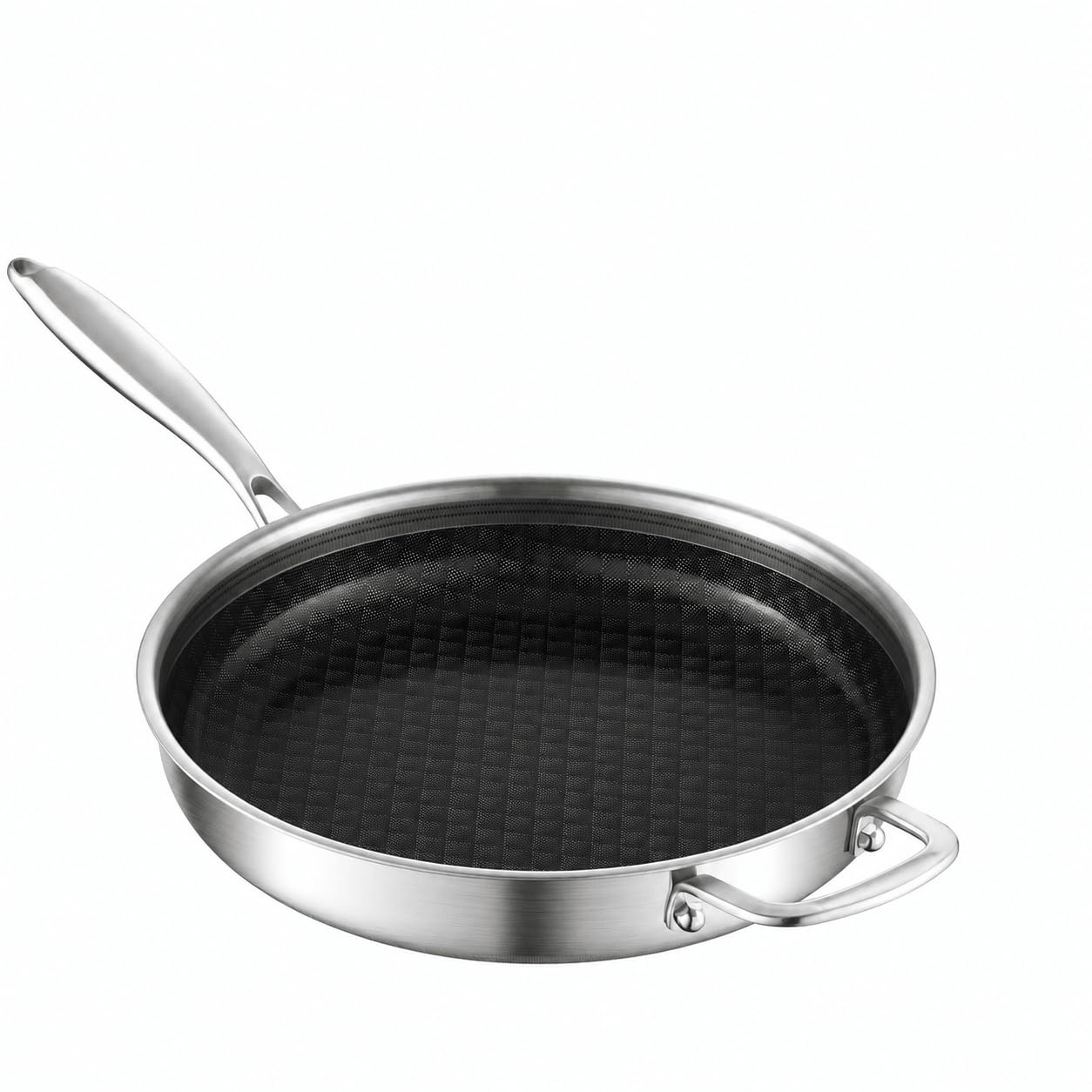Nontoxicook 30cm 5-Ply Stainless Steel Non-Stick Frying Pan
