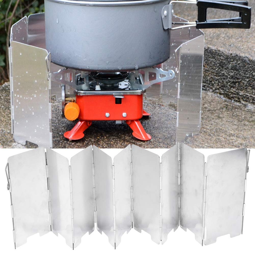 Portatile Fornello a Gas da Campeggio 2800W Mini Bruciatore a Gas Monopezzo Tascabile Zaino da Cucina Fornello Pieghevole Pentole da Campeggio per Picnic Campeggio Trekking Pesca Attività all'aperto