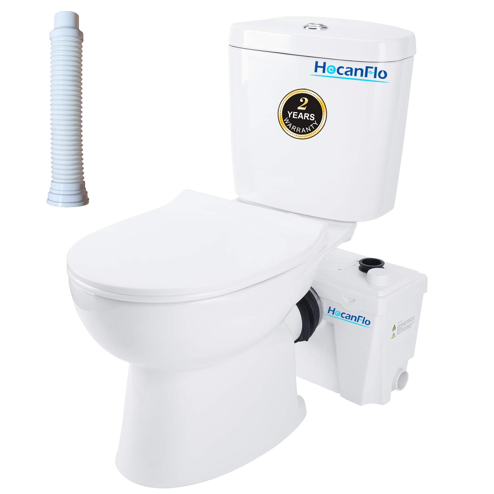Buy Upflush Macerating Toilet System with 500 Watt Macerator Pump and