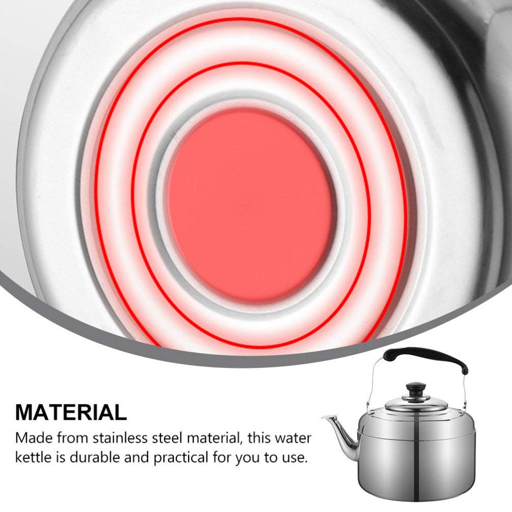 1pc Bollitore ronzante Fornello da esterno Teiera Teteras para Hervir Agua Bollitore per acqua calda Teiera Bollitore Piano cottura Bollitore per il tè Bollitore per riscaldamento A quattro foglie I