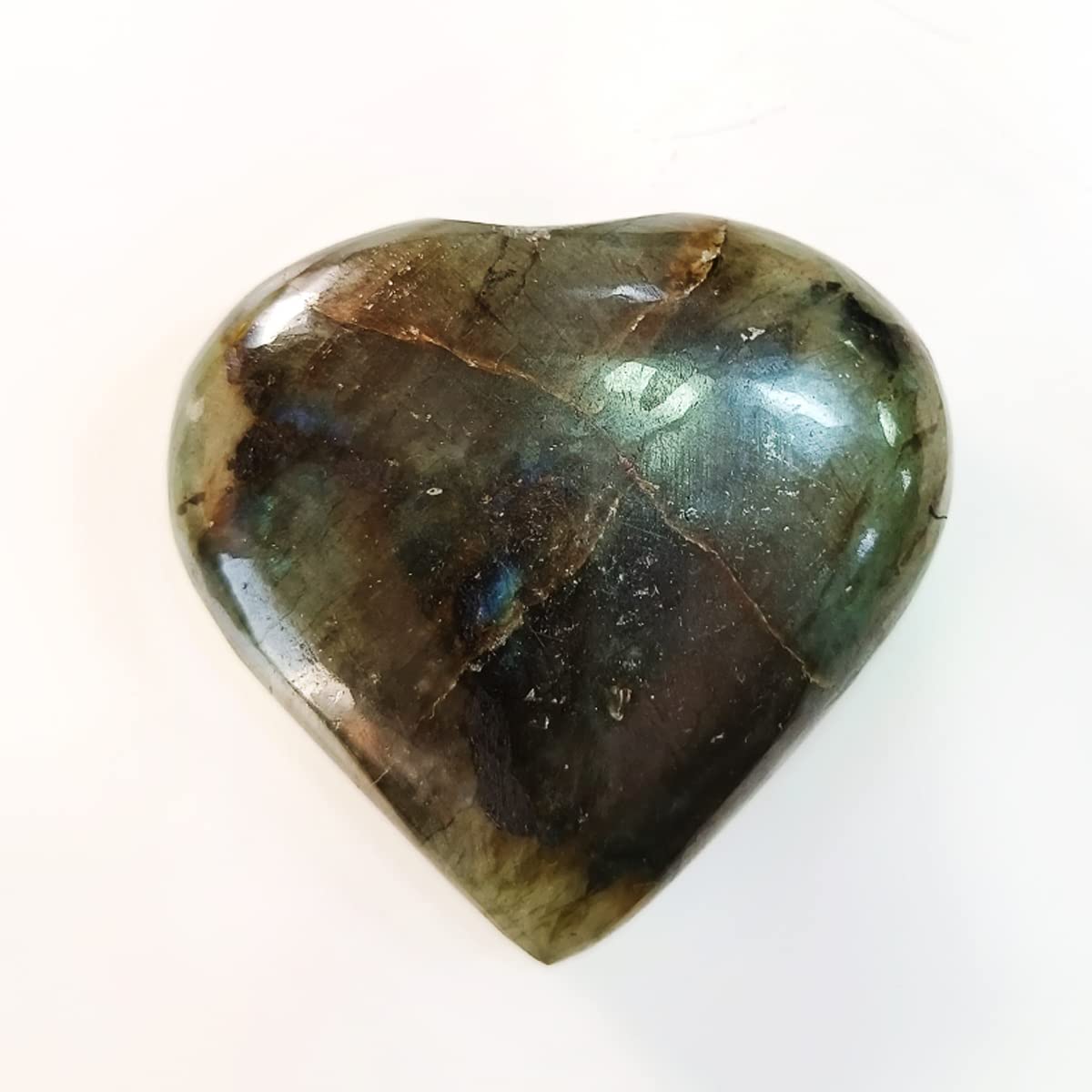 9Dzine Labradorite Heart for Valentines Day 60-80 Gm | Purple Heart Shape Crystal Puffy Heart for Showpieces Decorative Items | Heart for Friendship Couple Gifts for Women (B09SV3JFV6) Amazon Price History, Amazon Price Tracker
