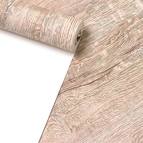 Plancia di legno nostalgica retrò, carta da parati nordica, ristorante d'antiquariato, negozio di abbigliamento da bar, muro sfondo TV, carta da parati a grana di legno, 7079-2 carne rosa, solo carta da parati