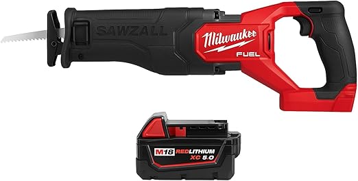 Milwaukee M18 FUEL SAWZALL Reciprocating Saw - 1 Battery XC5.0 Kit