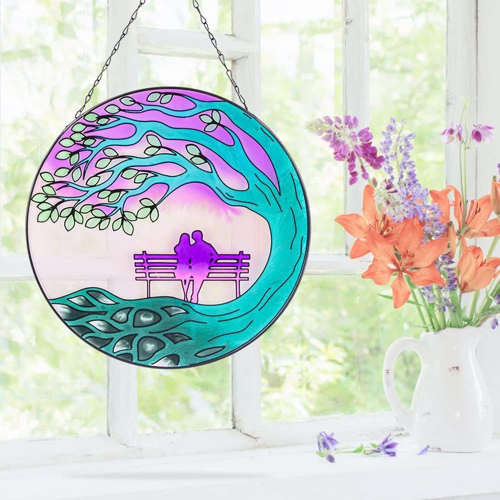 Glas-in-loodraam (2) - 1910-1920 - Glas in lood ramen - online veiling