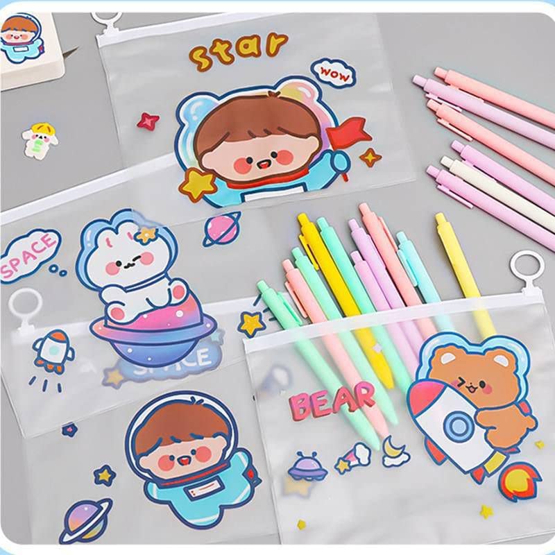 TERA 13 Return Gifts for Kids File Folder (6 Pcs) Space Theme Document Folder, Folder for Boys, Zip Folder, Kids Folder, Gifts File Bag for Kids