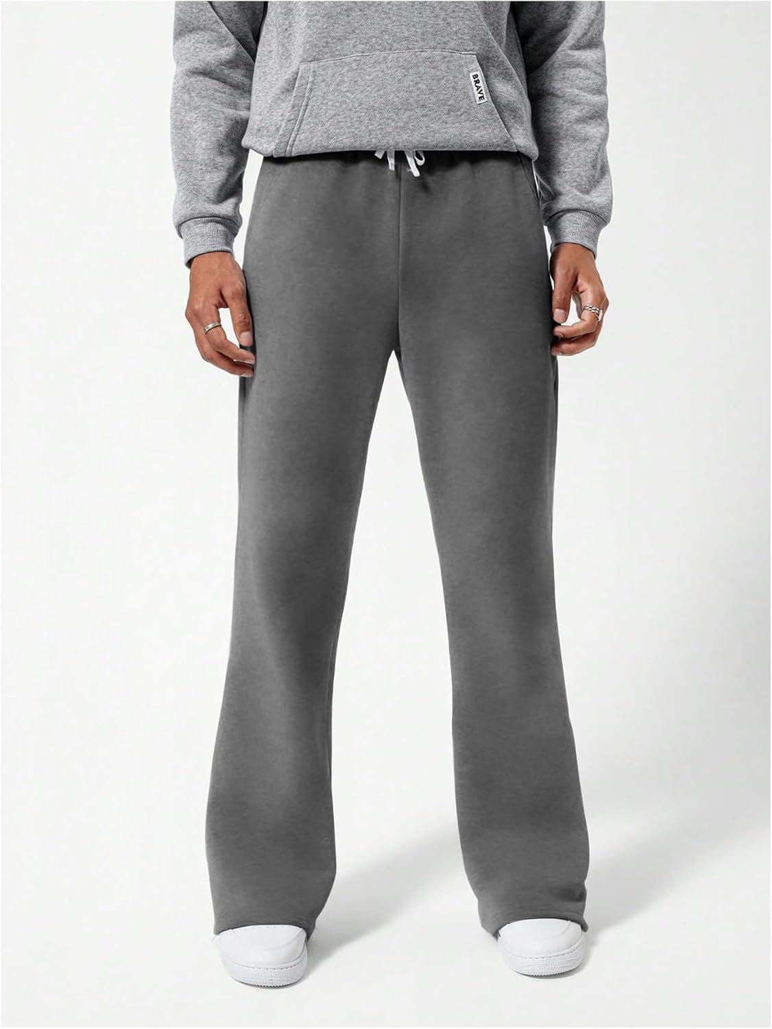 Boy's Straight Leg Sweatpants Elastic Waist Baggy Pants Joggers Athletic Track Pants Trousers - Image 5