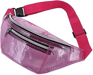 Marsupio Waist Bag Marsupio da Donna Borsa da Viaggio A Banana Borsa da Viaggio Traslucido Marsupio Trasparente Marsupio in TPU Impermeabile Marsupio Marsupio M