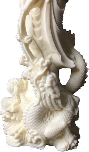 Miniatura 4 de Estatua de Quan Yin de pie en dragón, Kwan Yin Misericordia Diosa china Feng Shui Escultura Diosa asiática Mujer Buda Budista Decoración