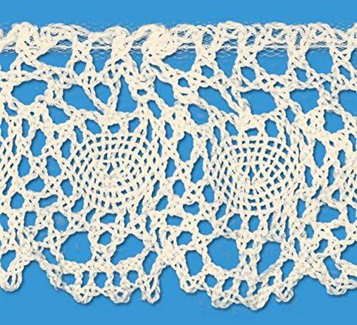 Natural 1 1/2 Inch Ruffled Cluny Lace Edge 18 Yards