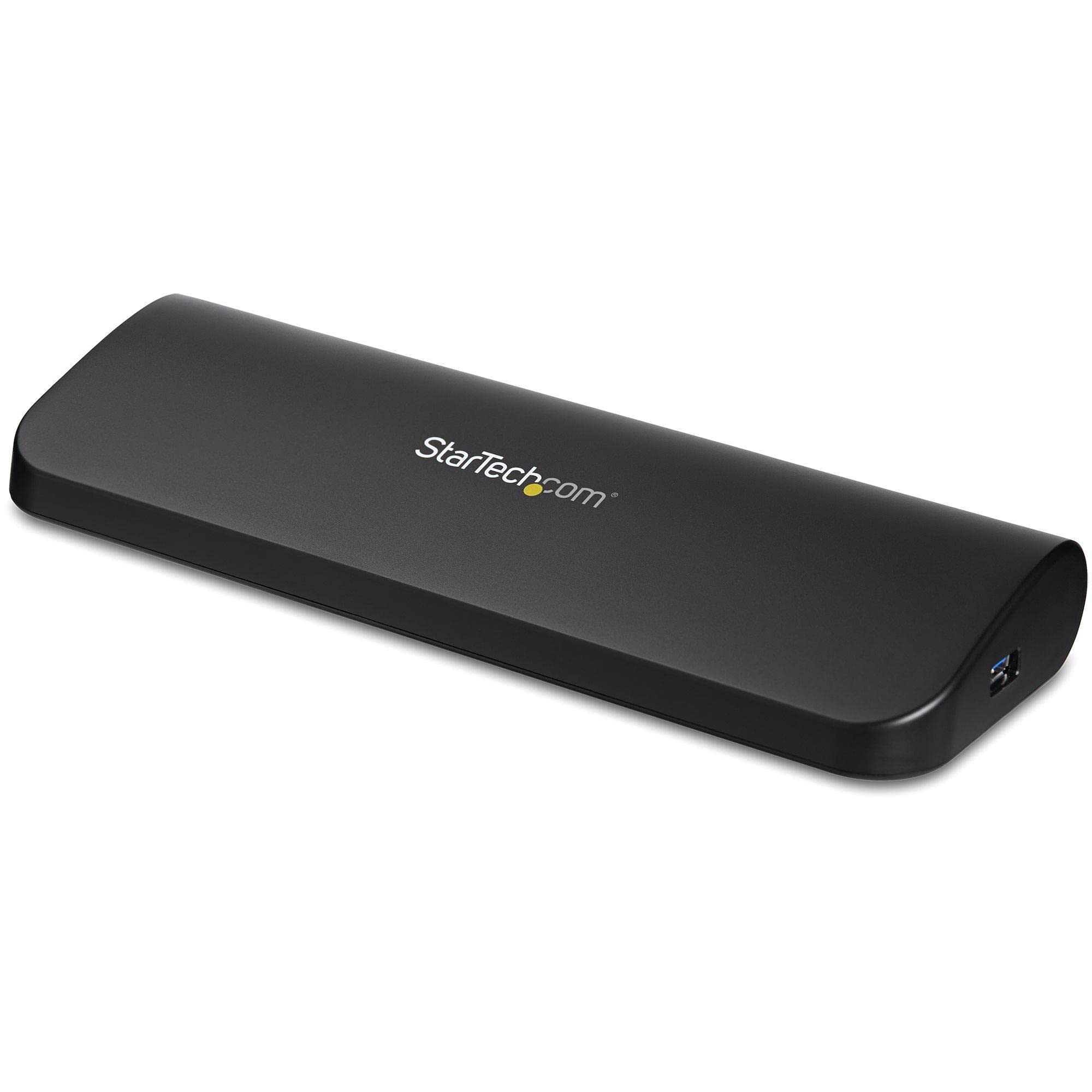 StarTech.com USB 3.0 Docking Station with HDMI and DVI/VGA - Dual Monitor - Universal Laptop Dock - Mac and Windows Compatible (USB3SDOCKHDV), black