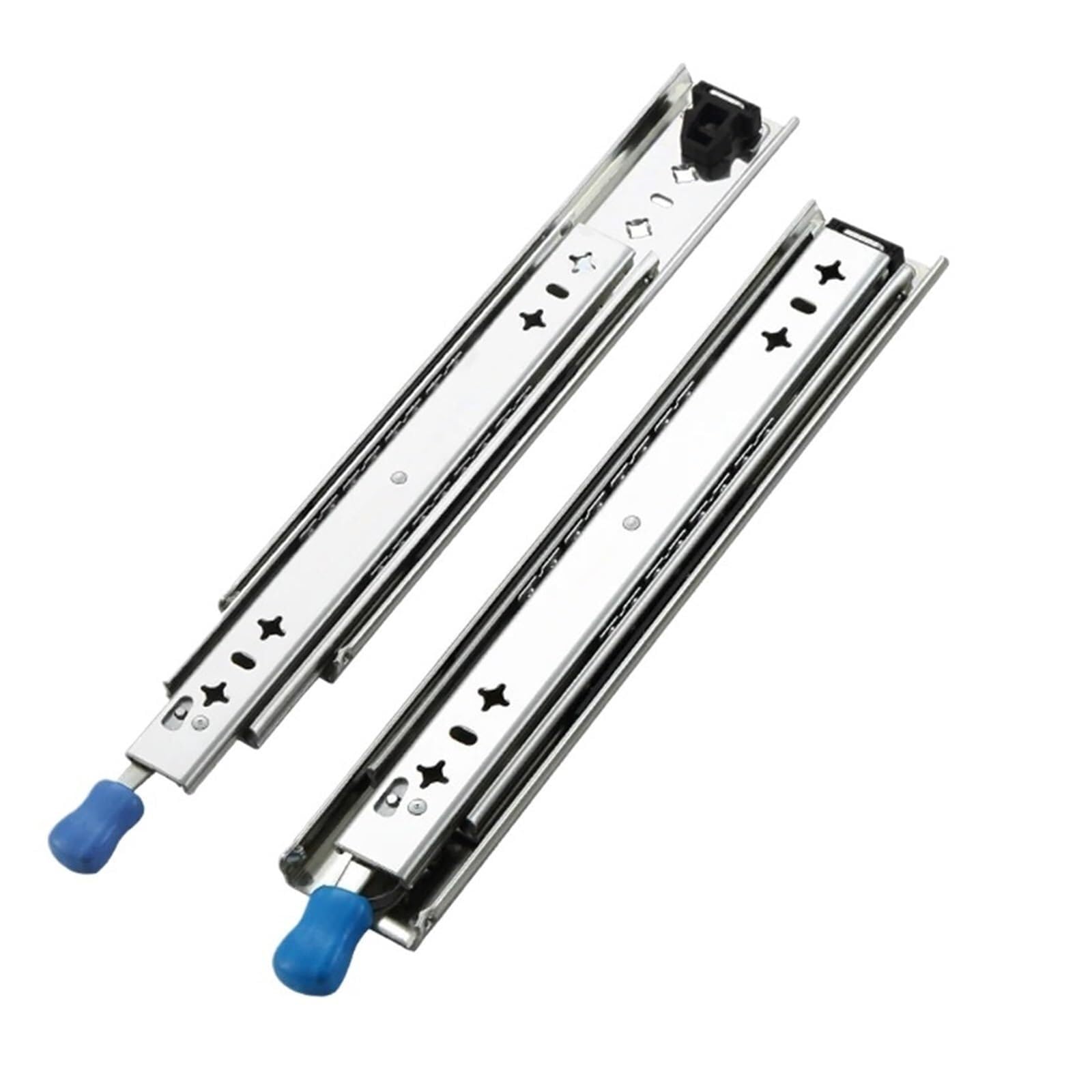 Drawer Runners 1 Pair Heavy Duty No Locking Drawer Slide 10-60 Inch 250 Lb Load Capacity Side Mount Full Extension Ball Bearing Rail(34inch(850mm))