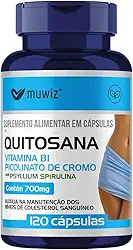 Quitosana Psyllium + Spirulina 120 Cápsulas 500mg - 120 Cápsulas