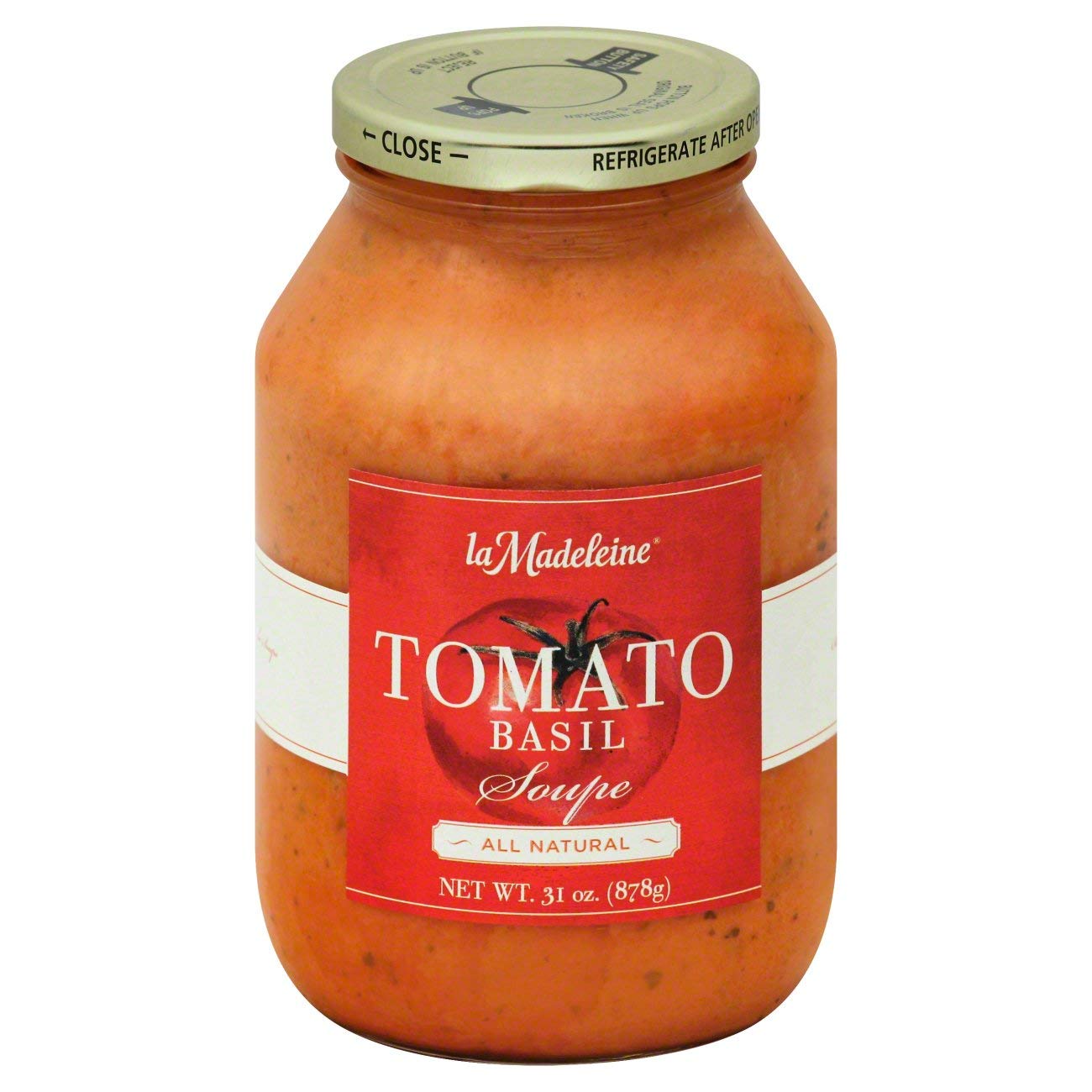 La Madeleine Tomato Basil Soup 15.5oz Glass Jar (Pack of 2) (Original)