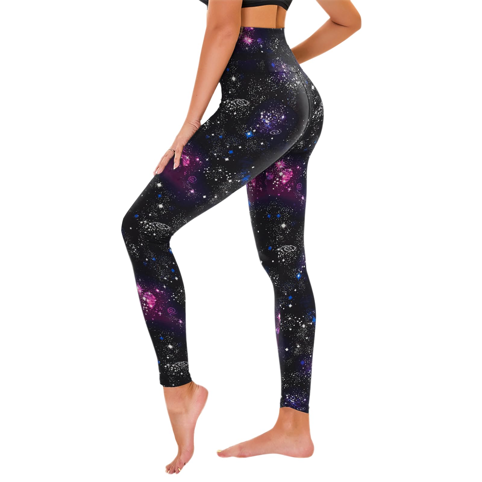 TNNZEET High Waist Leggings Damen Elastische Leggins Weiche Sporthose für Sport Gym