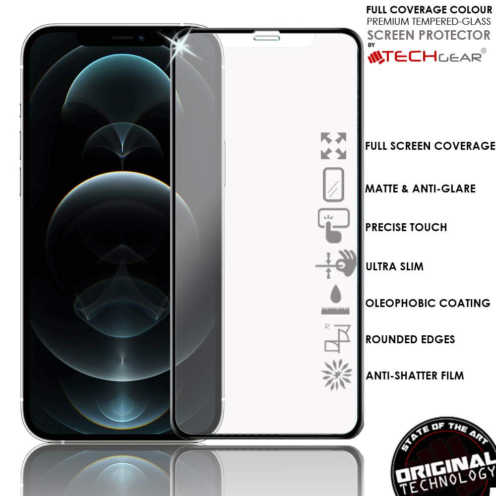 TECHGEAR [2 Pezzi] Vetro Antiriflesso iPhone 12 / iPhone 12 Pro