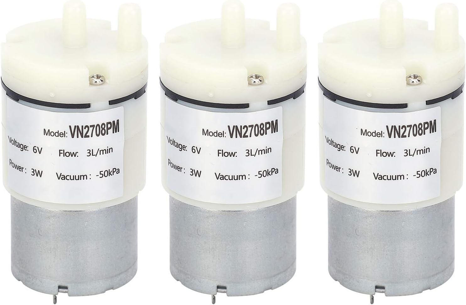 Micro Diaphragm Pump Mini Vacuum Pump DC6V 3W 3L / min Air Negative Pressure 50KPa, Engineering Plastic Instruments Chemical Industry Home Appliances