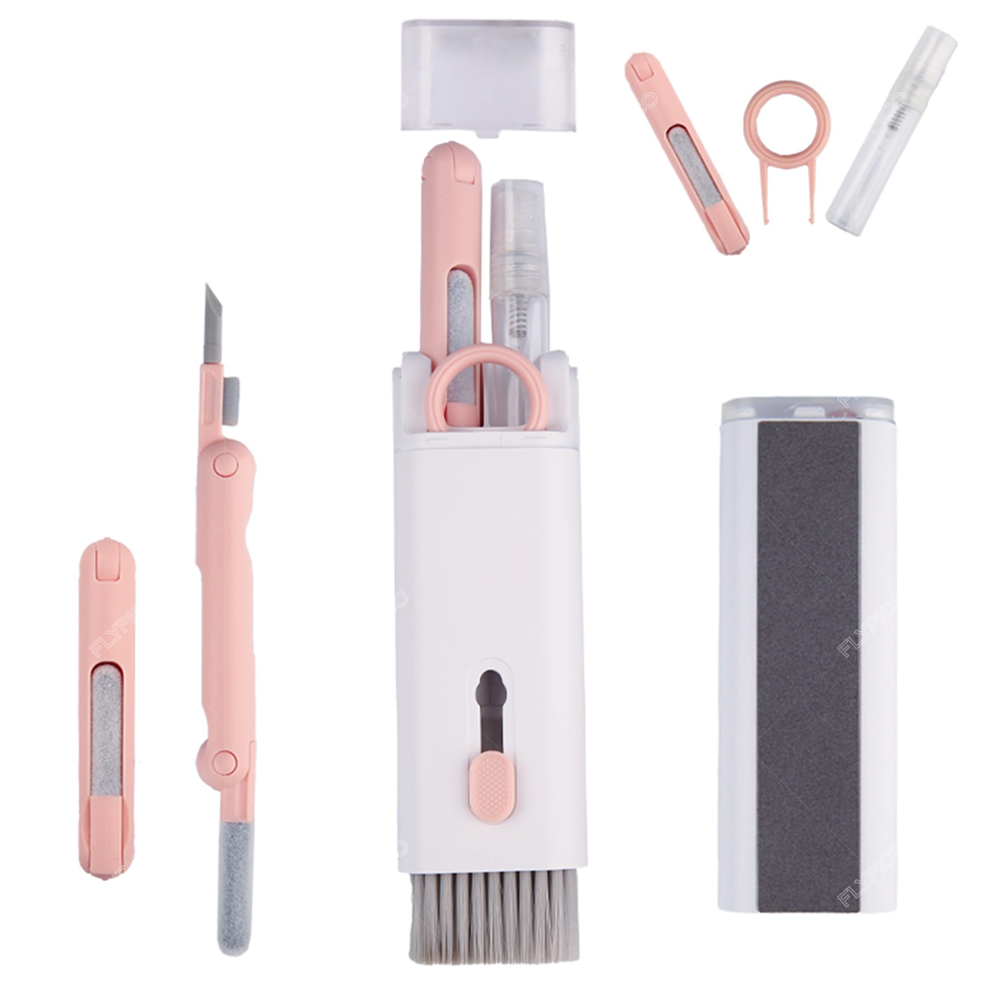 FlyPico 7-in-1 Multifunctional Electronic Cleaning Kit - Ultimate Device Cleaner for Airpods, Keyboards, Phones, PCs & Cameras-image-36