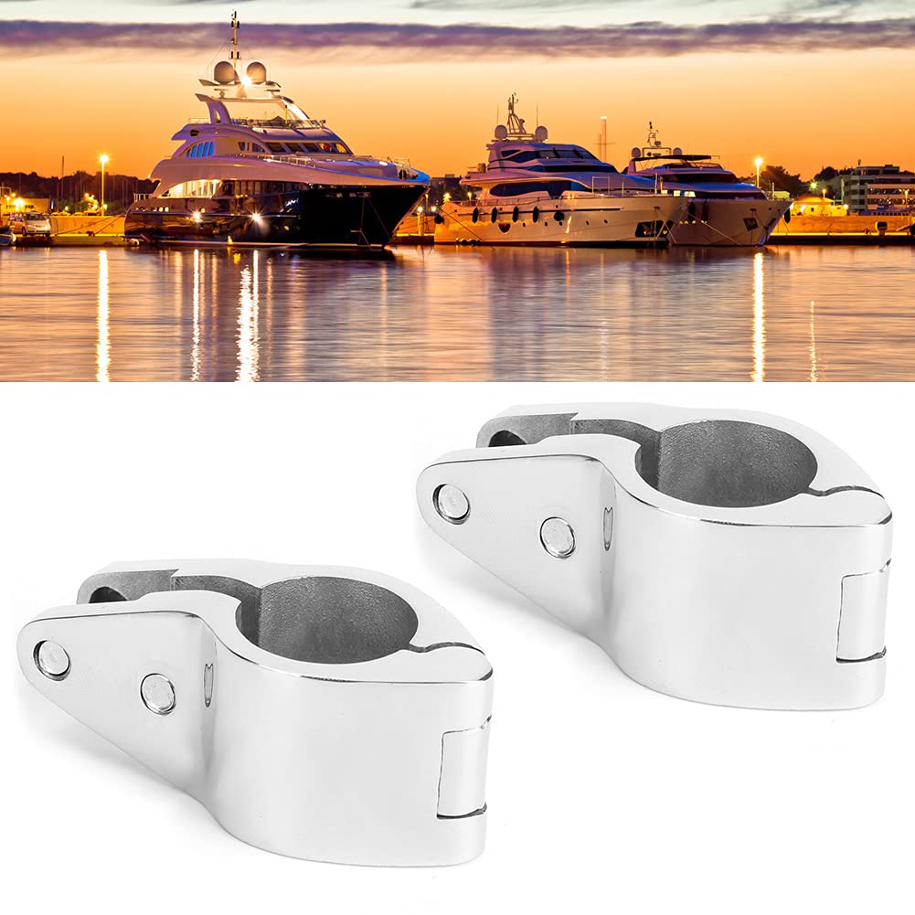 Lot de 2 Pinces Coulissantes Bimini à Mâchoire Supérieure en Acier Inoxydable - Raccords de Pont pour Bateaux, Yachts et Yachts Gonflables - Matériel Marin Résistant