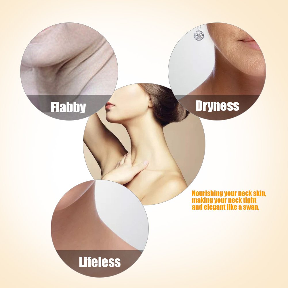 Máscara para el cuello, 15 Unids Cuello máscara colágeno cuello Collagen Neck Mask Anti-arrugas Pad Parche Blanqueamiento de la Piel Reafirmante Máscara Hidratante