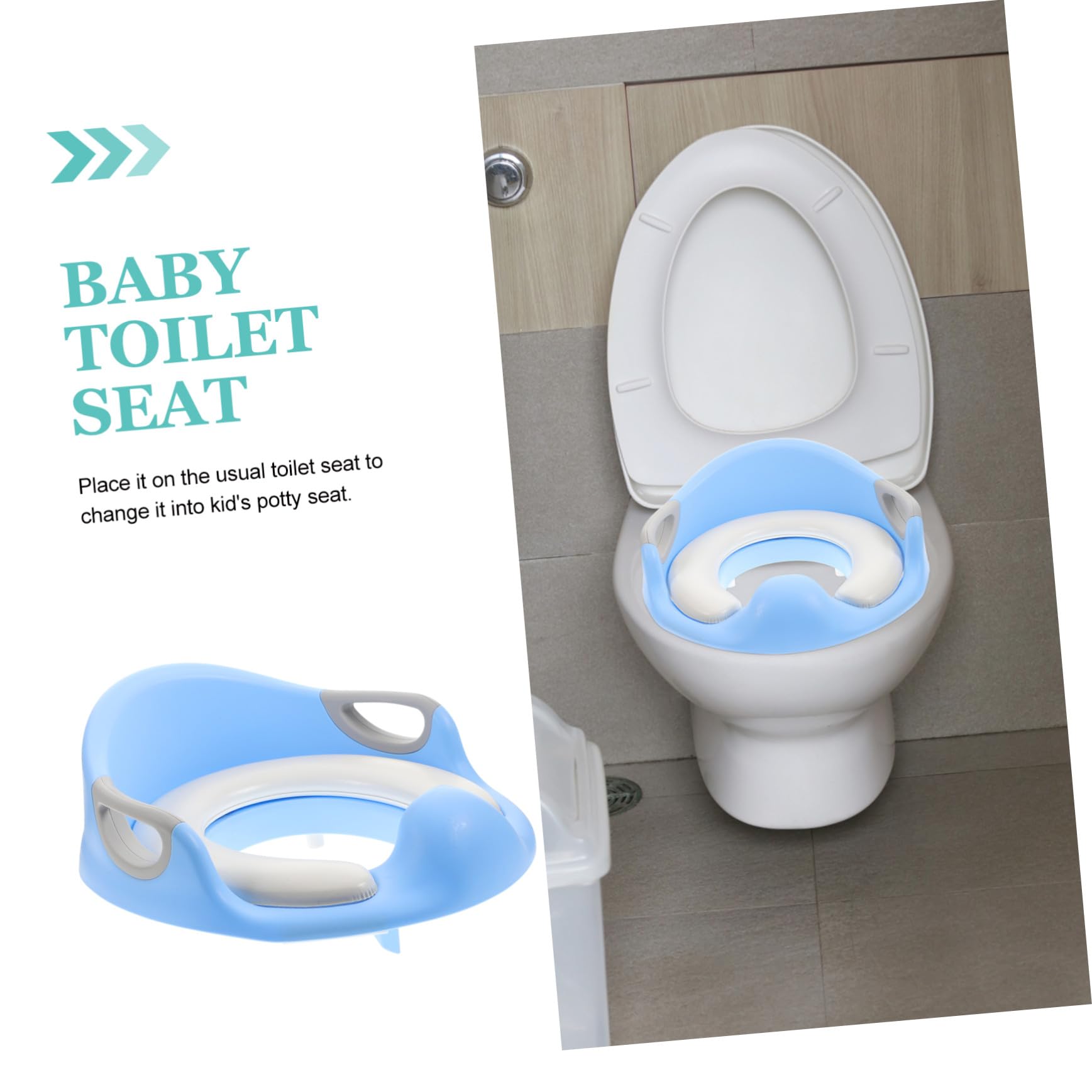 Asiento Wc Infantil con Asas Antideslizantes Reductor para Niñas Protección Respaldo Estable Fácil Limpieza Diseño Colorido para Entrenamiento de Baño