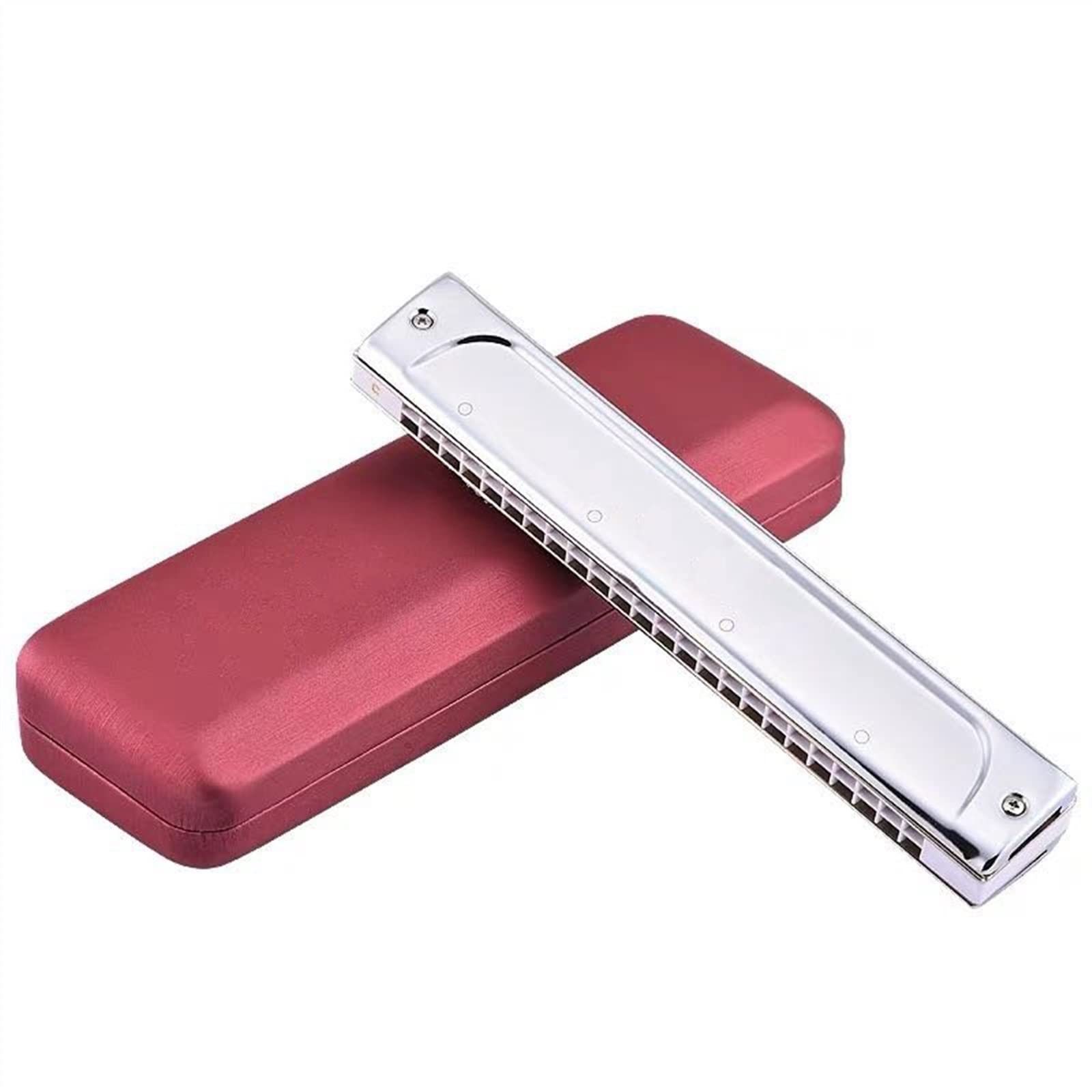 Armonica A 24 Fori Chiave A 24 Fori di C O G Tremolo Armonica per Adulti Band Player E Studenti Armonica per Principianti (Color : C Key)