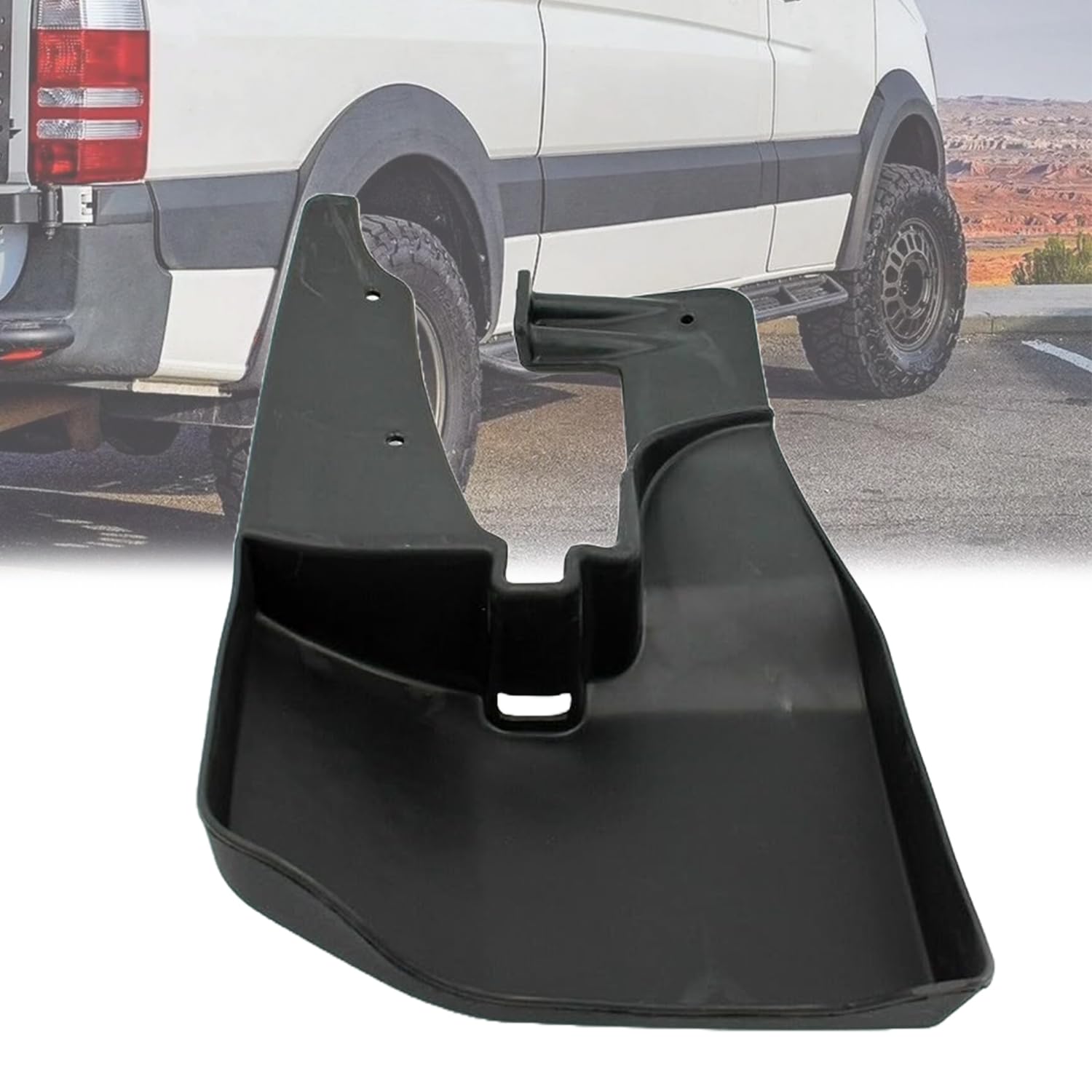 Generisch 4X Schmutzfänger Für M-ercedes Sprinter 906 Spritzschutz Schwarz Gummi Links+Rechts Vorne+Hinten 9068820004/9068820204