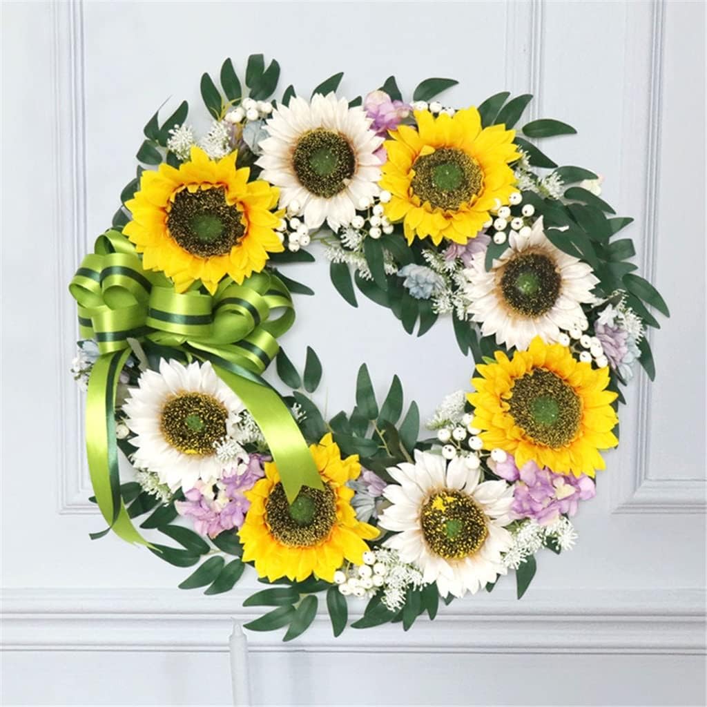 Simulated Sunflower Garland Spring Wedding Decoration Home Patio Door Hanging Wall Decoration