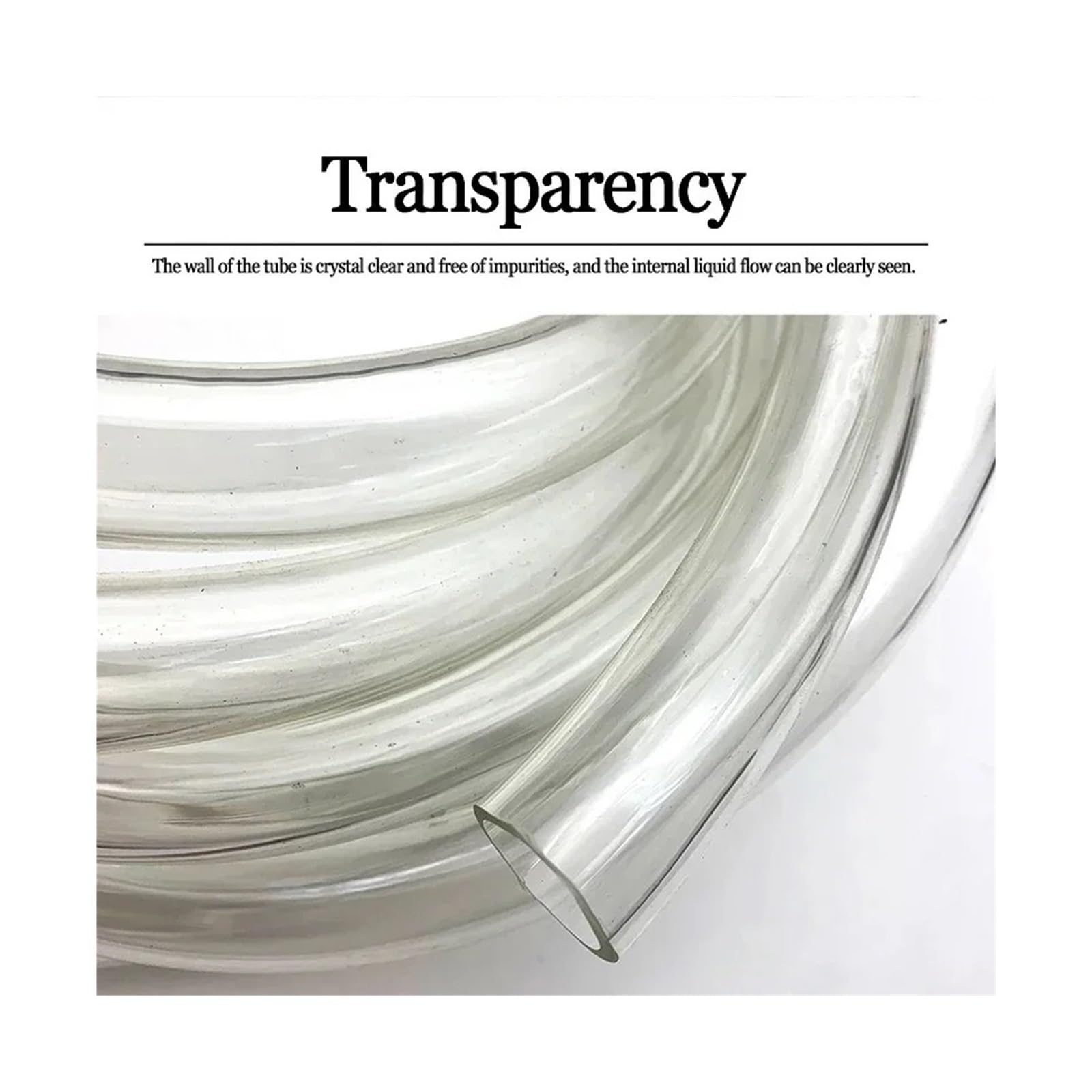 Manguera Blanda De PVC ID 2 3 4 5 6 7 8 9 10 12 13 16 19 25 32 Mm Tubo Flexible Bomba Agua Transparente Plástico Inodoro(5M,16x18mm)