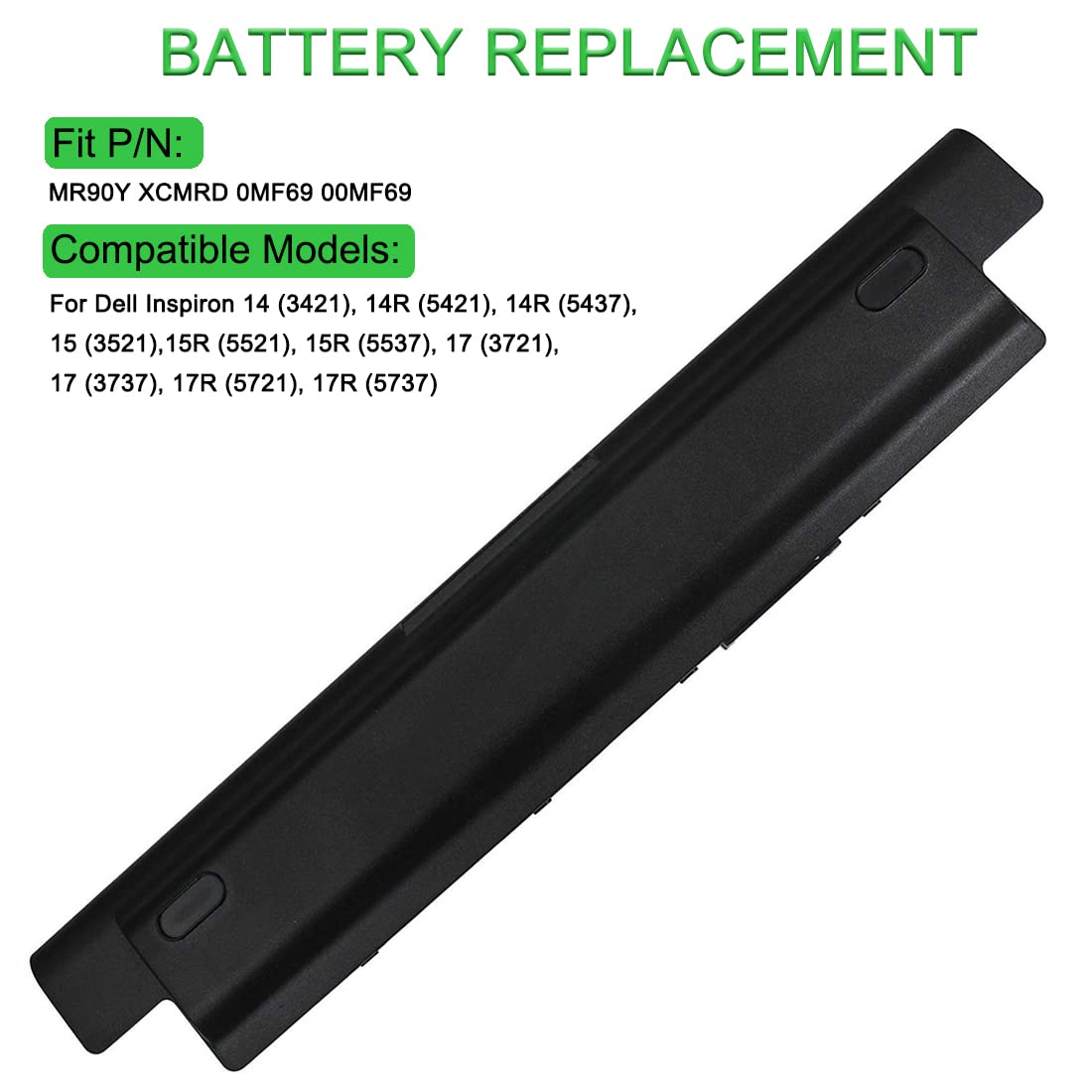 XITAIAN 11.1V 65Wh 6-Cell MR90Y XCMRD 0MF69 00MF69 Kompatybilny z Bateria Zamiennik do DELL 14 3421 14R 5421 5437 15 3521 15R 5521 5537 17 3721 3737
